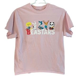Beastars Anime Pink T-Shirt Size L